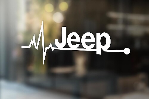 Jeep is in my Blood Wrangler window sticker decals graphic