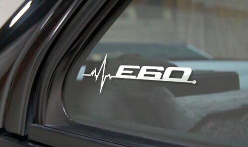 BMW E60 is in my Blood window sticker decals graphic
