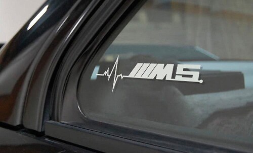 BMW M5 is in my Blood window sticker decals graphic
