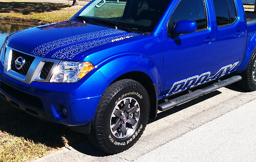 Pro-4X Hood & Side Vinyl Decal Kit for Nissan Frontier 2016 