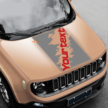 Letternig Splash Splatter Style Bonnet Vinyl Decal Sticker for Jeep Renegade 3