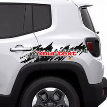 Torn Tyre Splash Rear Side Graphic Vinyl Decal Sticker for Jeep Renegade 3