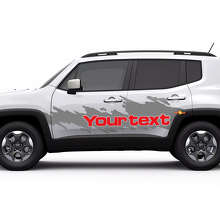 Windshield Banner Graphic Side Splash Scratched Graphic Vinyl Sticker Decal for Jeep Renegade 2