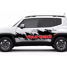 Windshield Banner Graphic Side Splash Scratched Graphic Vinyl Sticker Decal for Jeep Renegade 4