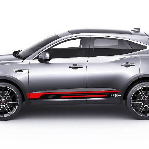 Jaguar E-Pace Side Lower Stripes Doors Graphics decal Logo sticker
