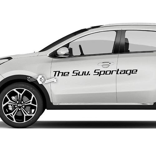 Lettering Decal Sticker Emblem Logo Vinyl For Kia SPORTAGE
