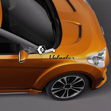 Pair Hood Lettering Decal Sticker Emblem Logo Vinyl Veloster For Hyundai
 3