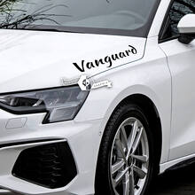 Hood Lettering Decal Sticker Emblem Logo Vinyl Vanguard For Audi
 2