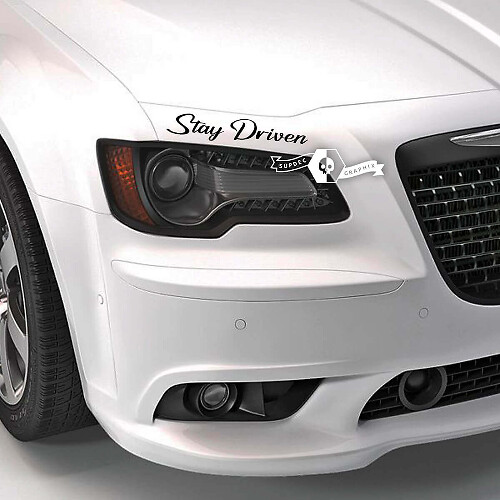 Stay Driven Hood Lettering Vinyl Decal for BMW