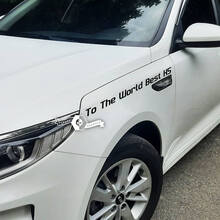2 X Lettering Decal Sticker Fender Emblem Logo To The World Best K5 Vinyl For Kia Optima K5
 2