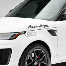 Pair Lettering Decal Sticker Emblem Logo Vinyl Above And Beyond For Land Rover Range Rover
 2