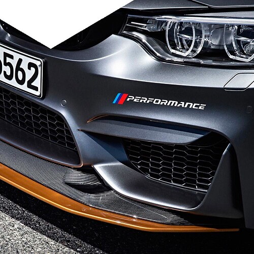 M Performance Style Front Bumper Vinyl Decal Kit for BMW