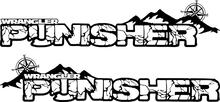 Pair Jeep Wrangler Custom Text with Compass Vinyl Hood Stickers Decals TJ JK YJ
 2