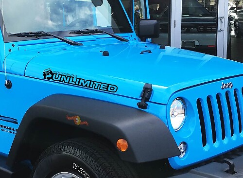 Custom text Unlimited Jeep Off Road Bonnet Vinyl Stickers Decal Graphic for Jeep Wrangler Unlimited
