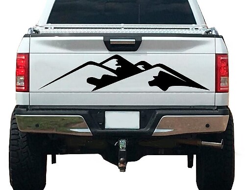 Mountain Nature Forest Graphic Sticker Decal Vinyl 3 Fits Tailgate Trailer RV Camper