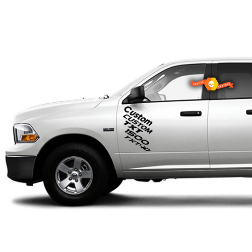 Custom Side Door Graphic Sticker Decal Kit for Dodge Ram 1500 SRT-10