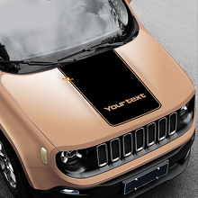Custom Wide Outline Stripe Hood Vinyl Decal Sticker for Jeep Renegade_3