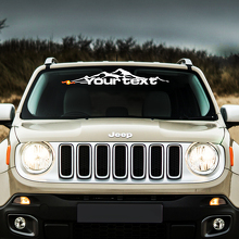 Mountain Graphic Windscreen Vinyl Sticker Decal for Jeep Renegade 3