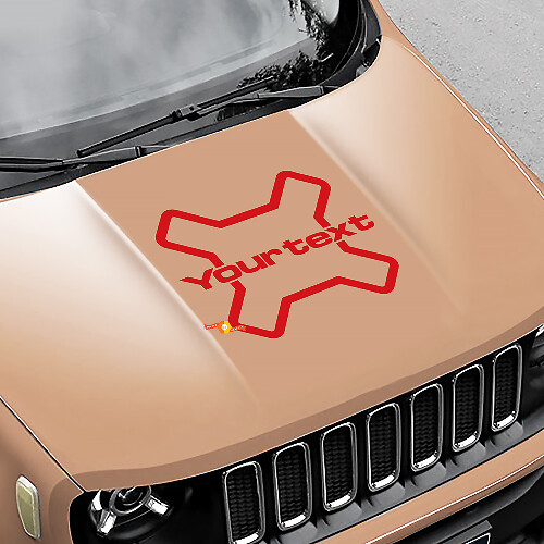 Logo Vinyl Graphic Decal Sticker Bonnet Side Camo for Jeep Renegade