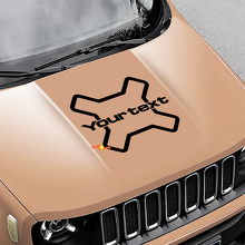 Logo Vinyl Graphic Decal Sticker Bonnet Side Camo for Jeep Renegade 3
