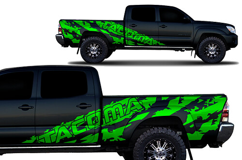 Branded Torn Style Side Vinyl Decal Sticker for Toyota Tacoma 2005-2018