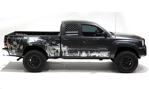 Military Style Side Vinyl Decal Sticker for Toyota Tacoma 2005-2018