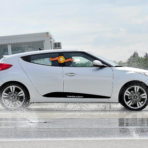 Veloster Lettering Side Stripes Vinyl Decal for Hyundai Veloster 2011-2020