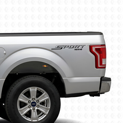 Sport 4x4 Bedside Vinyl Decal Sticker for Ford F-150 2015-2016_1