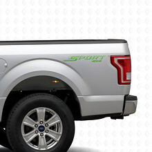 Sport 4x4 Bedside Vinyl Decal Sticker for Ford F-150 2015-2016_3