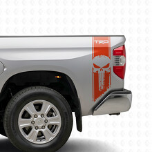TRD Punisher Vertical Stripes Bedside Vinyl Decal Sticker for Toyota Tundra 2016-2017_4