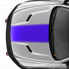 Custom Blackout Center Hood Stripe Vinyl Decal for Dodge Ram _2