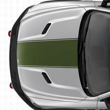 Custom Blackout Center Hood Stripe Vinyl Decal for Dodge Ram _3