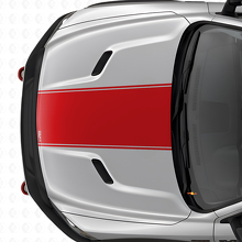 Custom Blackout Center Hood Stripe Vinyl Decal for Dodge Ram _4