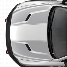 Custom Blackout Center Hood Stripe Vinyl Decal for Dodge Ram _5