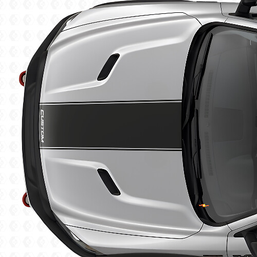 Custom Outline Hood Stripe Vinyl Decal for Dodge Ram 