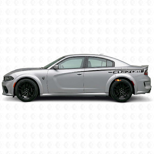 Custom Side Stripe Vinyl Decal for Dodge Charger Electric