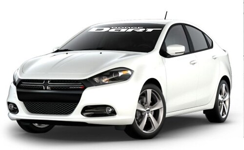 Brand Lettering Windshield Vinyl Decal Sticker for Dodge Dart