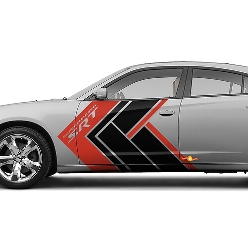SRT Side Doors Decals Stickers for Dodge Charger
 1