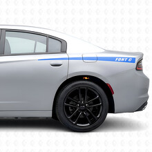 Custom Thin Stripes Bedside Vinyl Decal Sticker for Dodge Charger 2015-2026_2