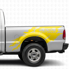 4x4 Off Road Torn Bedside Vinyl Decal Sticker for Ford F-250 1999-2006_5