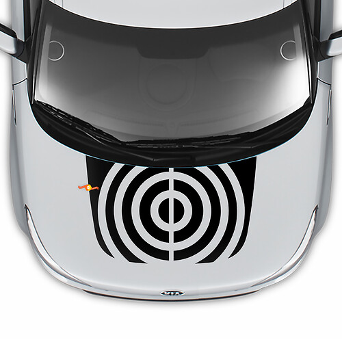 Hood Circle Decal Wrap Vinyl Decals Stickers for Kia Soul 2
