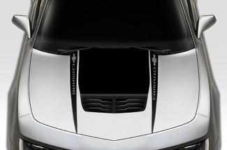 Chevrolet Camaro (2010-2015) Custom Vinyl Decal Wrap Kit - Camaro Hood Spears