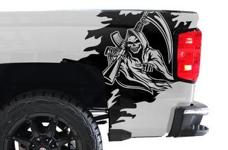 Chevy Silverado (2014-2017) Custom Vinyl Decal Wrap Kit - Reaper