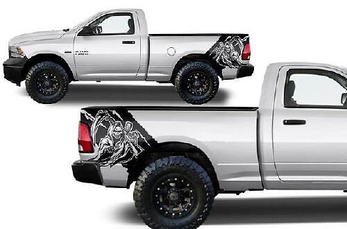Reaper Bed Side Vinyl Decal Kit for Dodge Ram 1500 2500 2009-2018