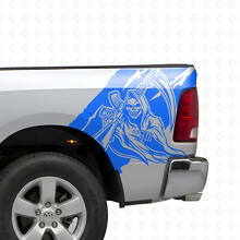 Reaper Bedside Vinyl Decal Sticker for Dodge Ram 1500_2