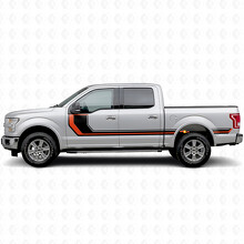 Rally Stripes Side Bedside Door Vinyl Decal Sticker for Ford F-150 2015-2017_3