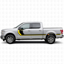 Rally Stripes Side Bedside Door Vinyl Decal Sticker for Ford F-150 2015-2017_4