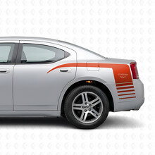 Personalized Strobe Claw Style Stripes Side Vinyl Decal Sticker for Dodge Charger 2006-2010_4