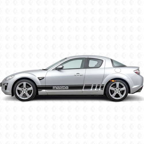 Branded Accent Stripes Side Vinyl Decal Sticker for Mazda RX-8