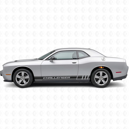 Challenger Lettering Racing Stripes Side Vinyl Decal Sticker for Dodge Challenger